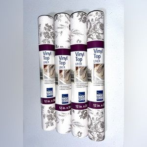 4 Rolls Magic Cover Shelf Liner
Taupe Toile Design NEW 12" × 30"